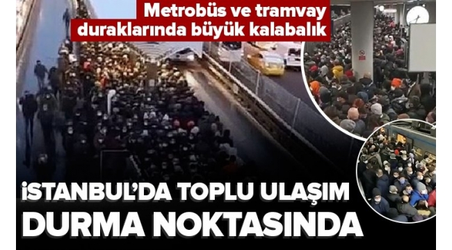 Yoğun kar İstanbul’u teslim aldı: Yollar kilit, metro ve metrobüste insan seli 
