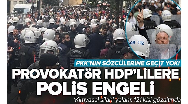 Beyoğlu'nda HDP'lilerden PKK/KCK'lılar için yürüyüş! 121 gözaltı 